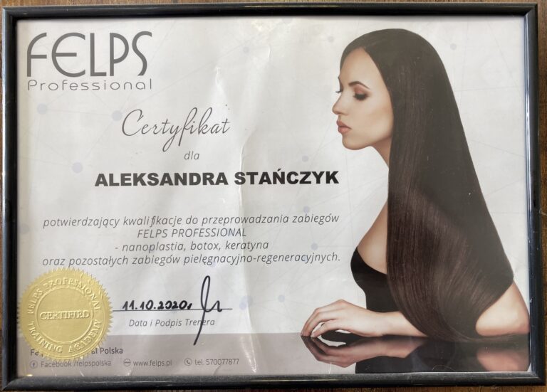certyfikat felps